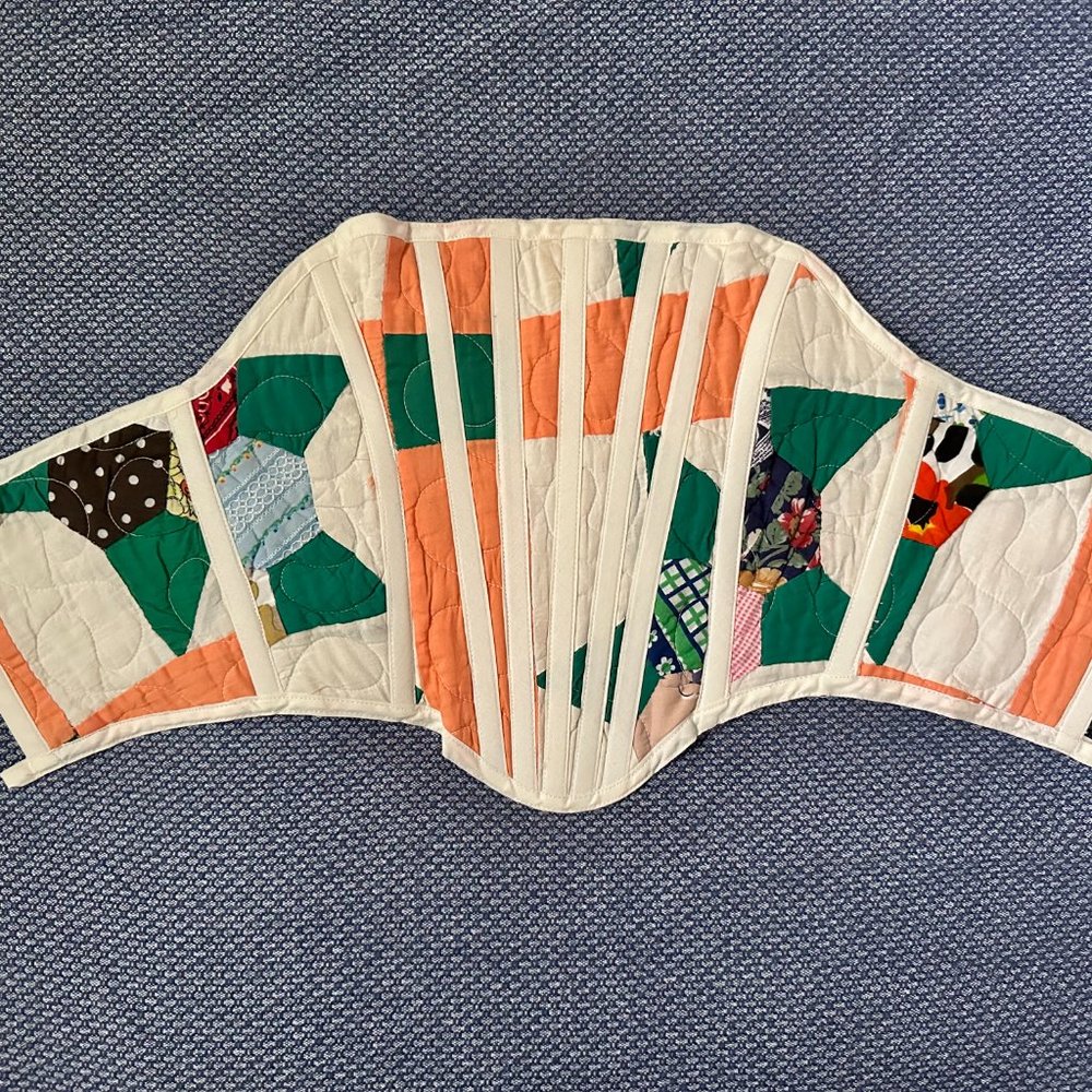 Psychic Outlaw handmade quilt corset top